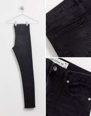 black super spray on jeans