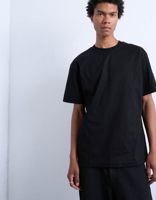 Topman – Svart, avslappnad t-shirt
