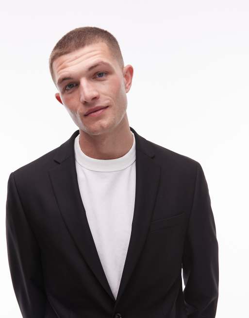 Topman – Svart kostymjacka med smal passform, 3 av 5
