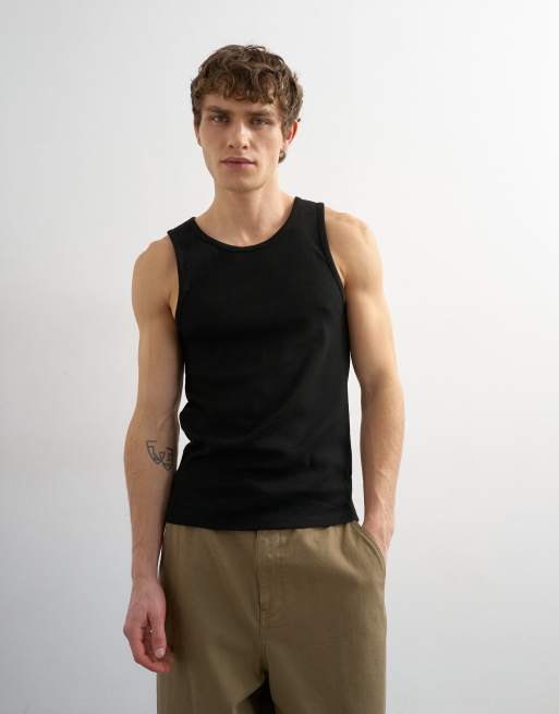Topman – Svart ribbat linne, 4 av 5