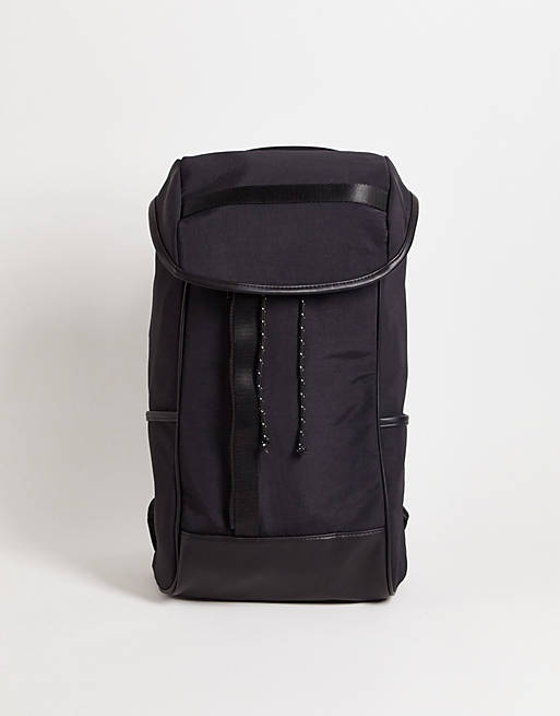 asos.com | Topman – Svart ryggsäck i nylon