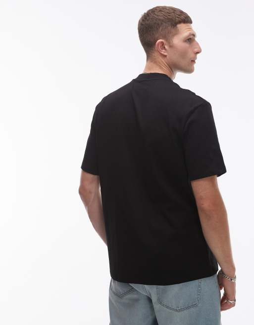 Topman – Svart, vit och ljusbeige t-shirt med avslappnad passform, 3-pack, 3 av 4