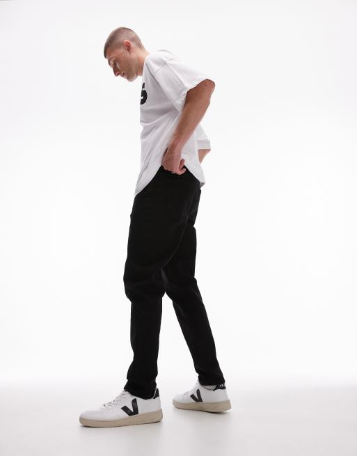 Topman – Svarta avsmalnande stretchjeans, 2 av 5