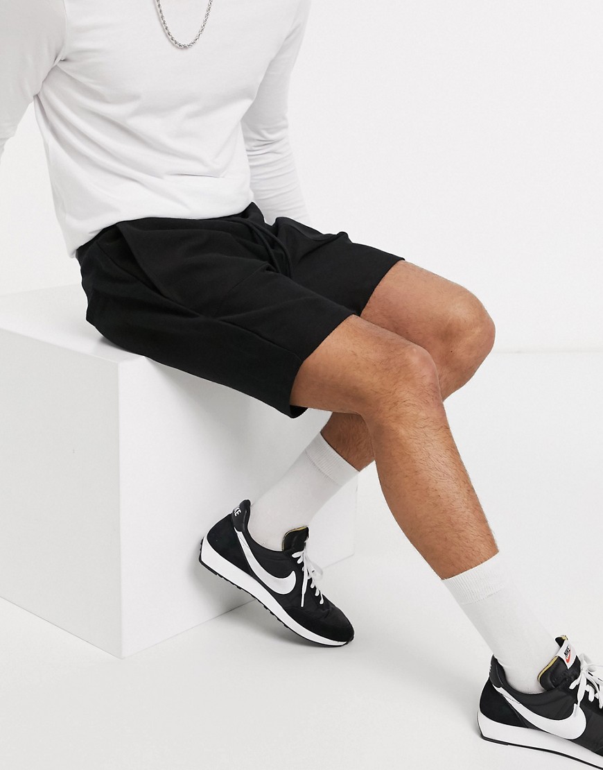 Topman – Svarta jersey-shorts