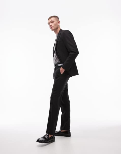 Topman – Svarta kostymbyxor med extra smal passform - view 1