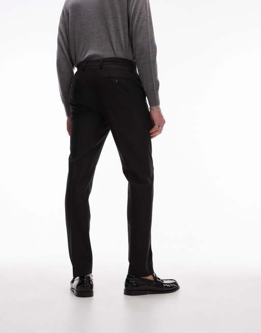 Topman – Svarta kostymbyxor med extra smal passform, 3 av 5