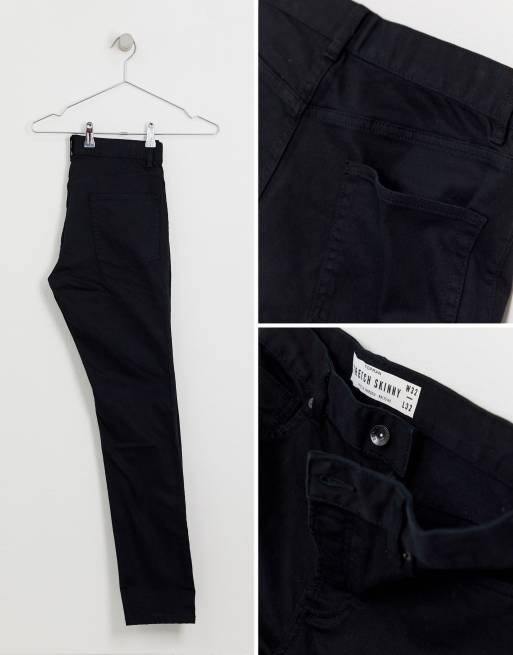 Topman – Svarta skinny jeans med stretch, 4 av 4
