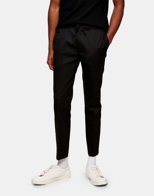 Topman – Svarta smarta joggingbyxor i smal passform