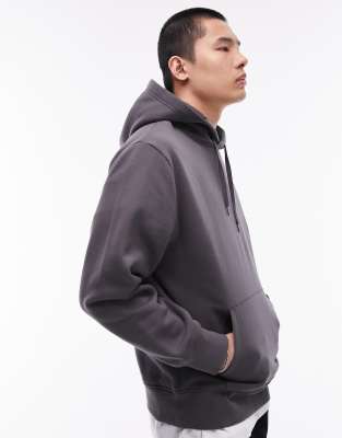 Topman - Sweat à capuche classique - Anthracite