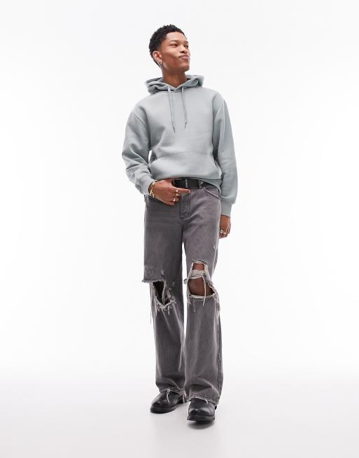 Topman - Sweat à capuche classique - Sauge