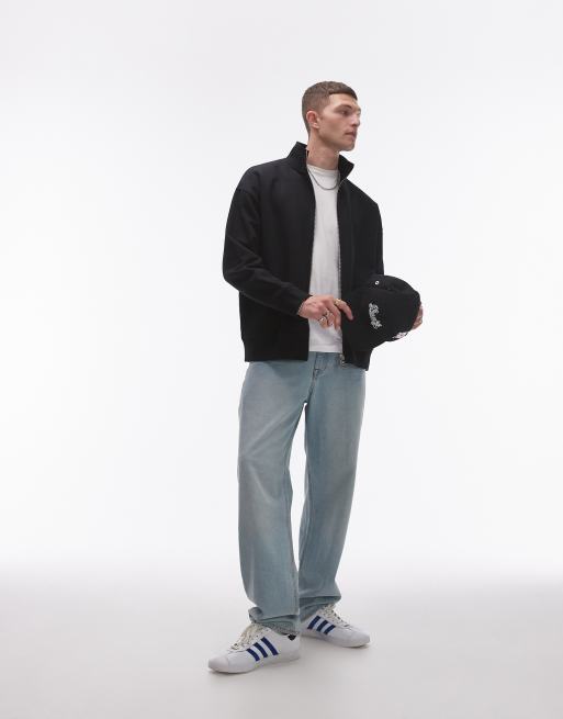 Topman - Sweat épais de qualité supérieure à col cheminée zippé - Noir, 2 de 4