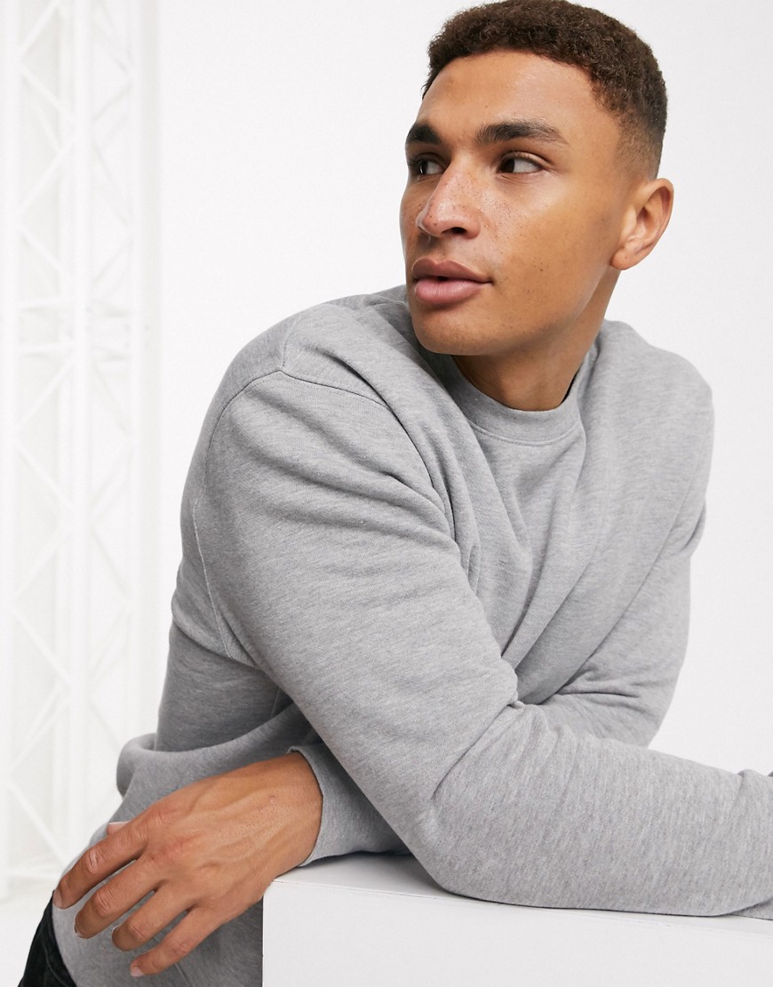 Topman - Sweater met ronde hals in grijs