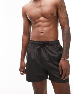 Topman swim shorts in black - ASOS Price Checker