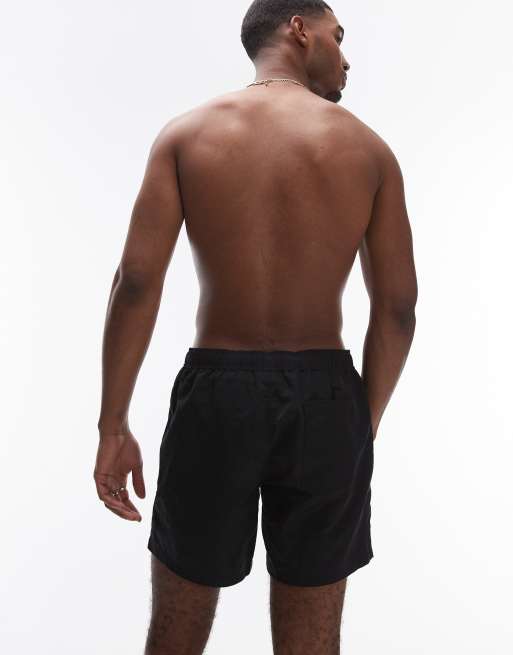 Topman swim shorts in black