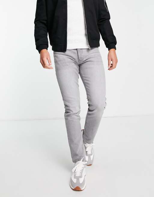 Topman – Szare dopasowane jeansy 