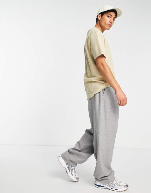Topman – Szare spodnie z szerokimi nogawkami z dodatkiem wełny, 4 z 4