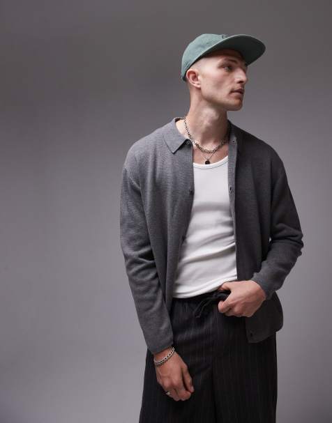 Topman – Szary elegancki kardigan - view 1