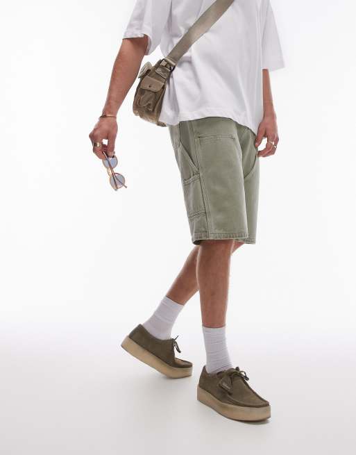 Topman – Szorty typu carpenter w kolorze khaki