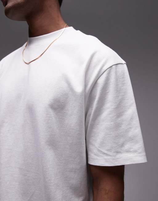 Topman - T-shirt comoda bianca, 2 di 4
