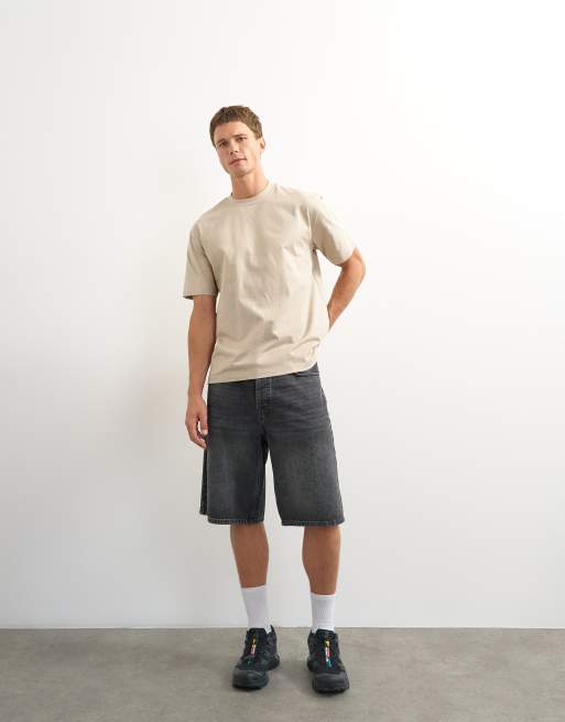 Topman - T-shirt comoda color pietra, 3 di 7