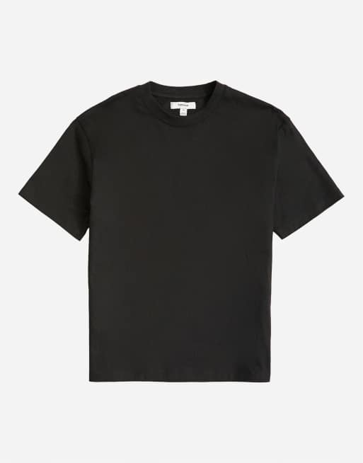 Topman - T-shirt comoda nera, 6 di 7