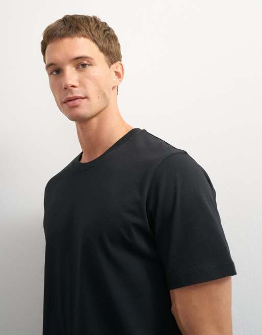 Topman T-shirt corta regular fit nera, 2 di 5