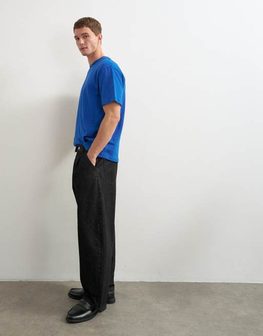 Topman t-shirt coupe relaxed bleu poussiéreux, 5 de 5