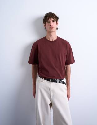 Topman - T-shirt décontracté - Camel-Marron