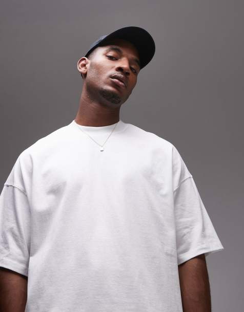 Topman – T-Shirt in Weiß mit extremer Oversize-Passform - view 1