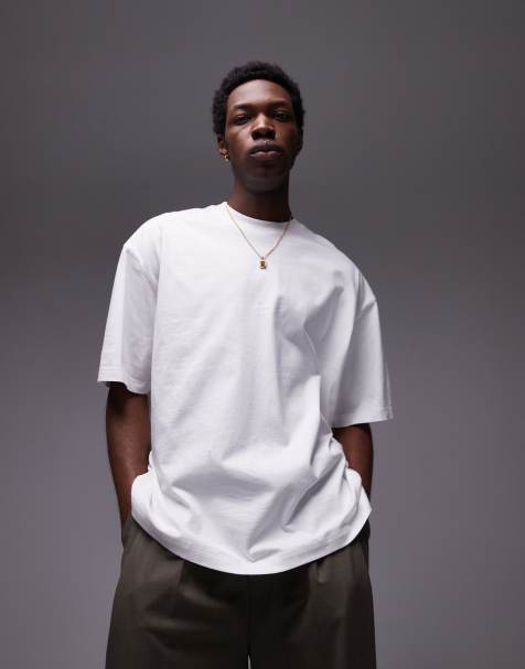Topman – T-Shirt in Weiß mit extremer Oversize-Passform - view 1