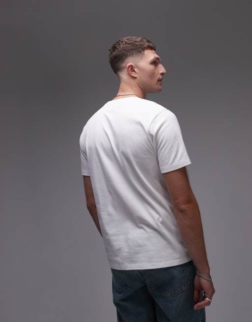Topman – T-Shirt in Weiß mit klassischer Passform im 3er-Pack, 3 von 4