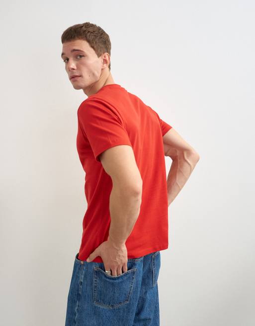 Topman T-shirt o klasycznym kroju w czerwonym kolorze, 3 z 5