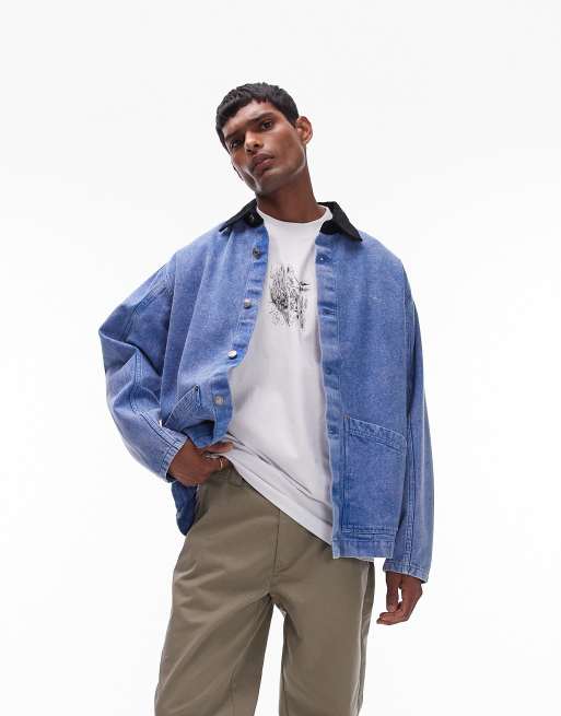Topman - T-shirt oversize à imprimé rue méditerranéenne devant et au dos - Blanc, 3 de 5