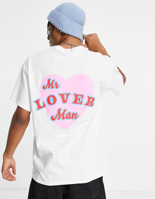 Topman - T-shirt oversize bianca con stampa 