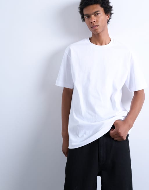 Topman - T-shirt oversize bianca