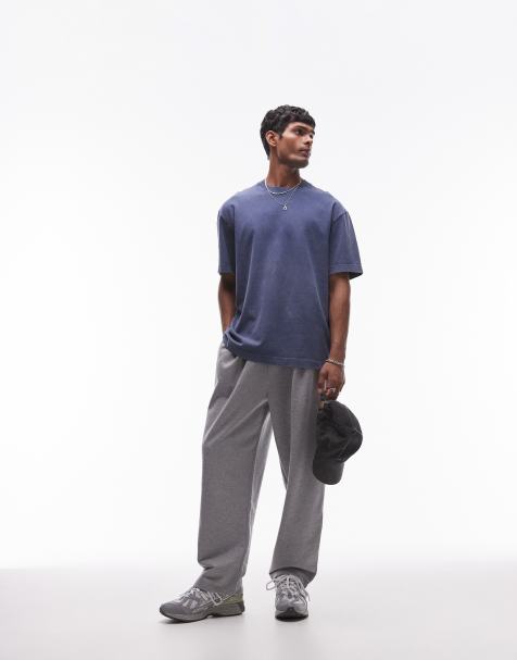 Topman - T-shirt oversize - Bleu délavé - view 1
