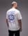 Topman - T-shirt oversize color écru con stampa 