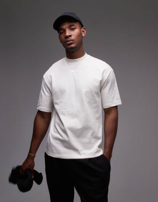 Topman - T-shirt oversize color écru