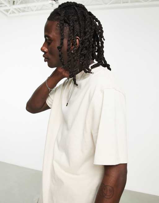 Topman - T-shirt oversize color pietra - STONE