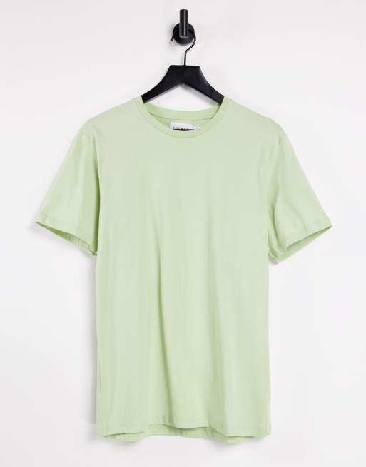 Topman - T-shirt oversize en coton - Vert clair - MGREEN