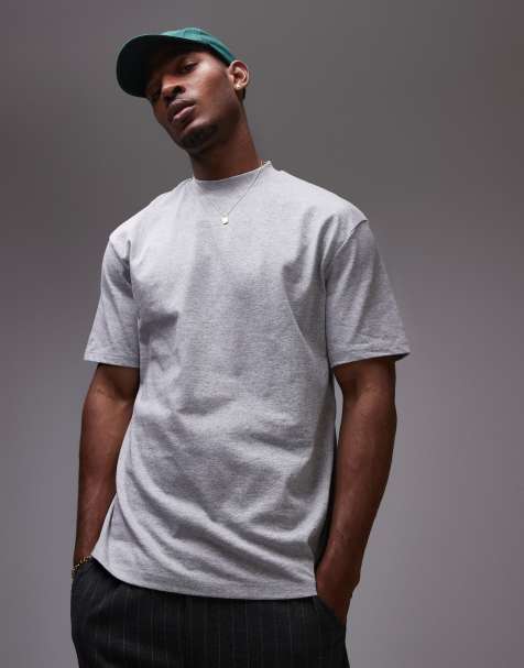 Topman - T-shirt oversize grigio mélange - view 1