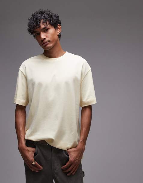 Topman - T-shirt oversize - Jaune beurre - view 1