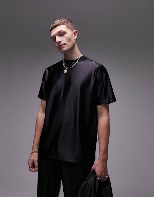 T shirt sale nera oversize