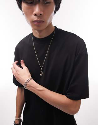 Topman - T-shirt oversize - Noir 