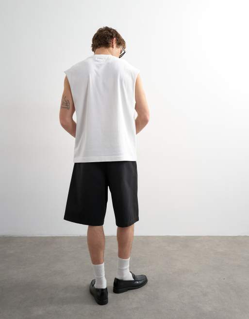 Topman - T-shirt sans manches décontracté - Blanc, 5 de 5