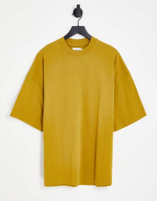 Topman - T-shirt super oversize color senape - MUSTARD