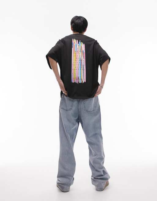 T shirt 2025 balenciaga arcobaleno