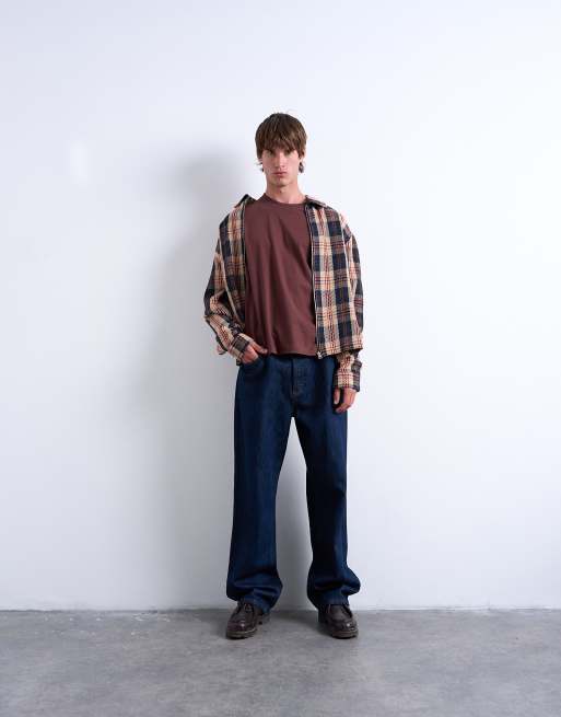 Topman - T-shirt taglio corto marrone, 2 di 5