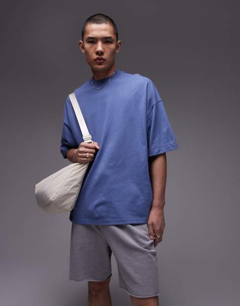 Topman - T-shirt ultra oversize - Bleu - view 1