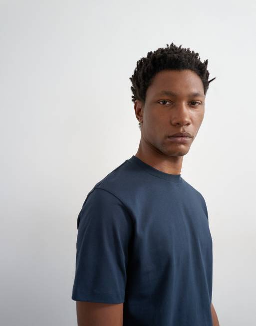 Topman - T-shirt vestibilità classica blu navy, 3 di 5